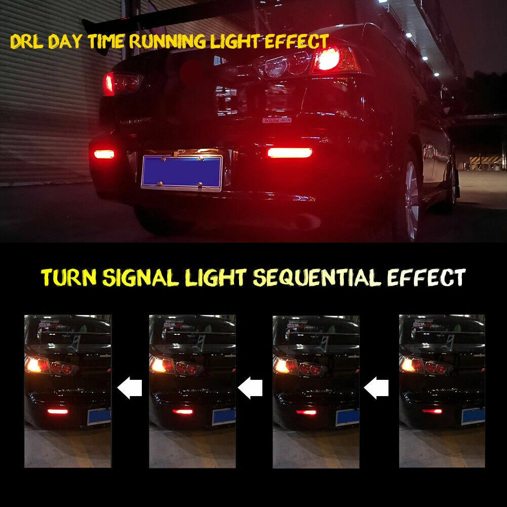 LED Rear Bumper Reflector for Mitsubishi Lancer Evo (2003–2018)