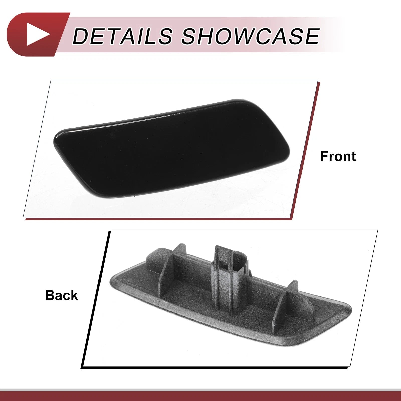 Front Right Washer Nozzle Cover Cap for Lexus GS200t (2016–2019) Black
