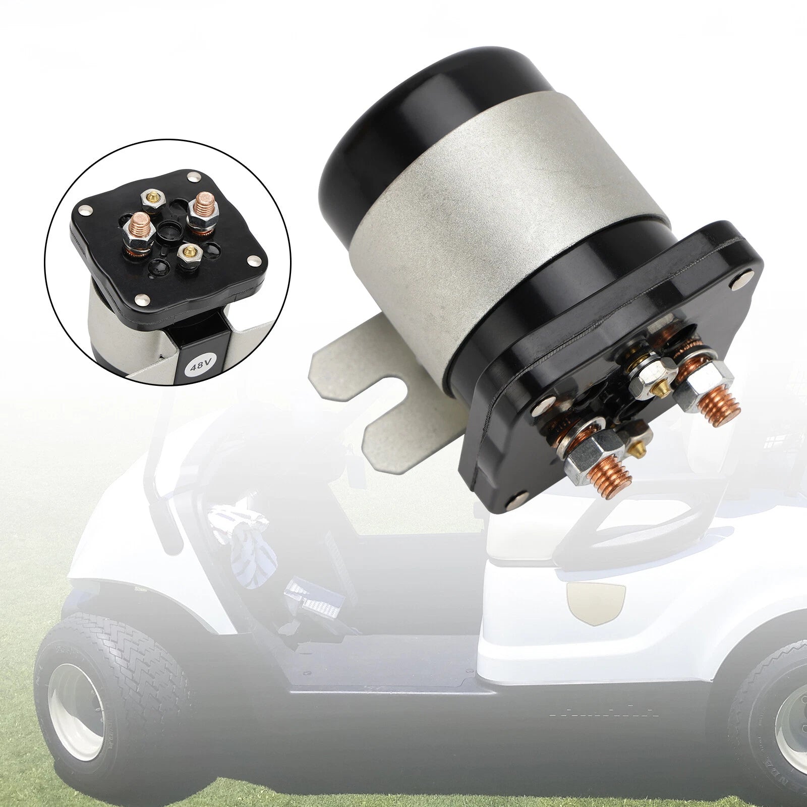 48V Starter Solenoid for E-Z-GO, Club Car, Yamaha G19 G22 G23 G27 (2000–2023)