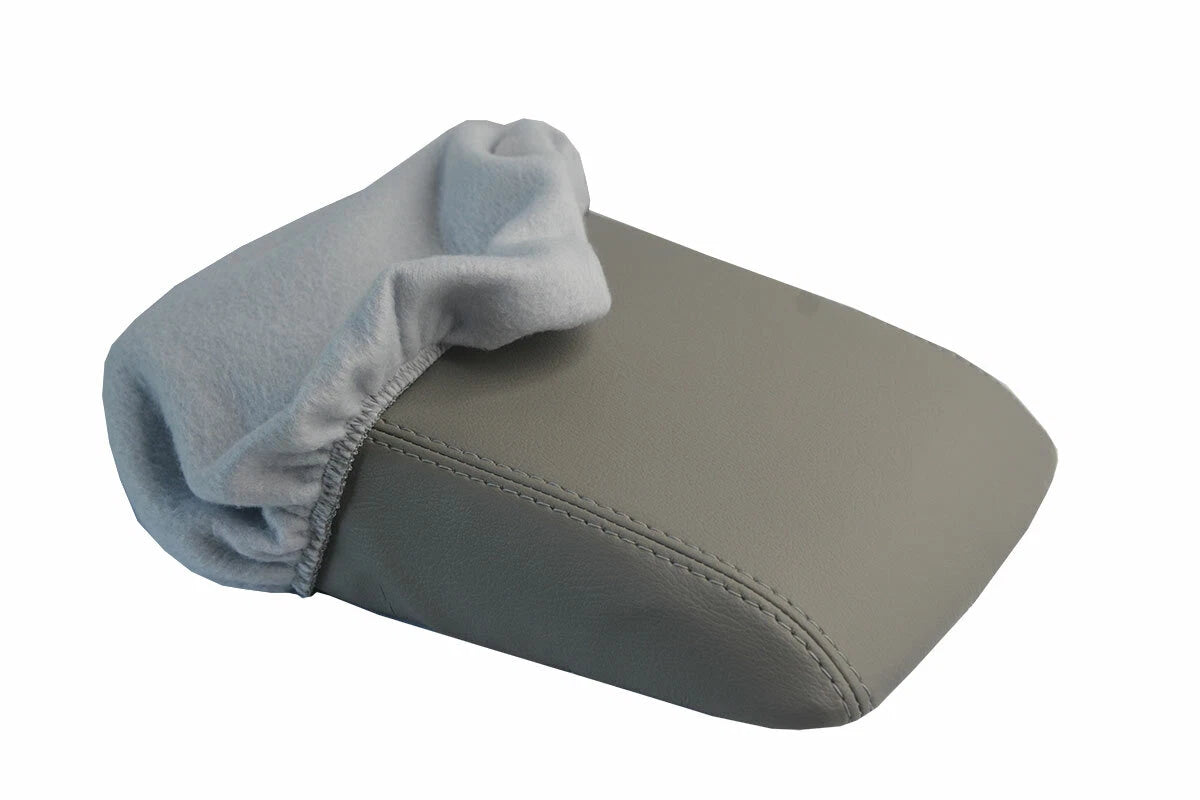 Fleece Console Lid Armrest Cover for Acura TL (2004–2008) Gray
