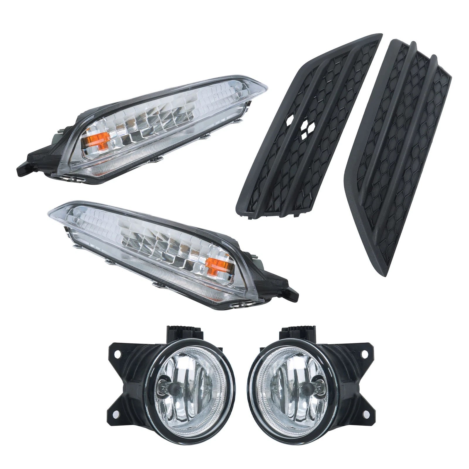 Set of 2 Front Bumper Fog Lights for Honda Pilot (2016–2018) Clear