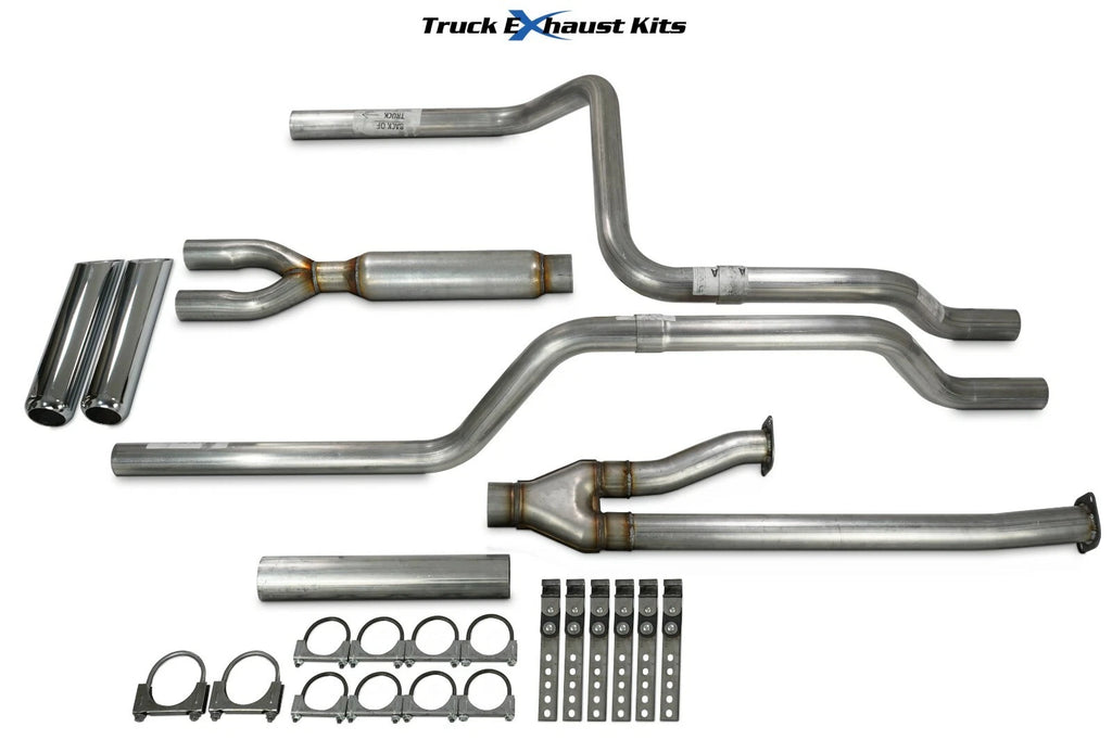 2.5" Dual Exhaust Kit for Toyota Tundra (2009–2013) Glasspack Chrome Tip
