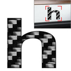 Lowercase Alphabet Letter Decals for Car Window Badge Emblem