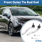 2 x Front Outer Tie Rod Ends for Toyota Camry (2002-2003)