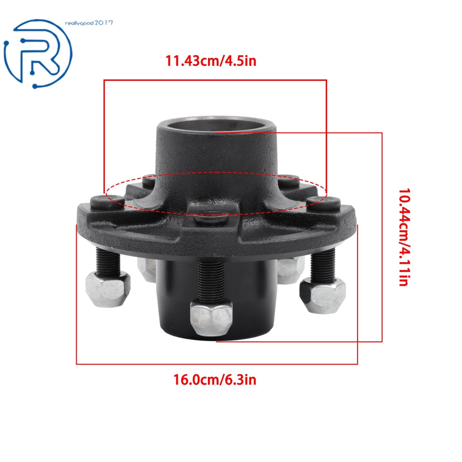 Trailer Idler Hub Kit for 2000 lbs Trailers (5 on 4.5")