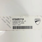Set of 4 NGK Spark Plugs for Ducati Panigale V4, Streetfighter, Multistrada (OEM 67040511A)