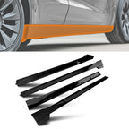 Set of 4 Side Skirt Extensions for Toyota Camry SE XSE 2018–2024 Black