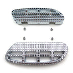 Chrome Dominator Passenger Footboard for Harley Touring Road Street Glide (1993–2019)