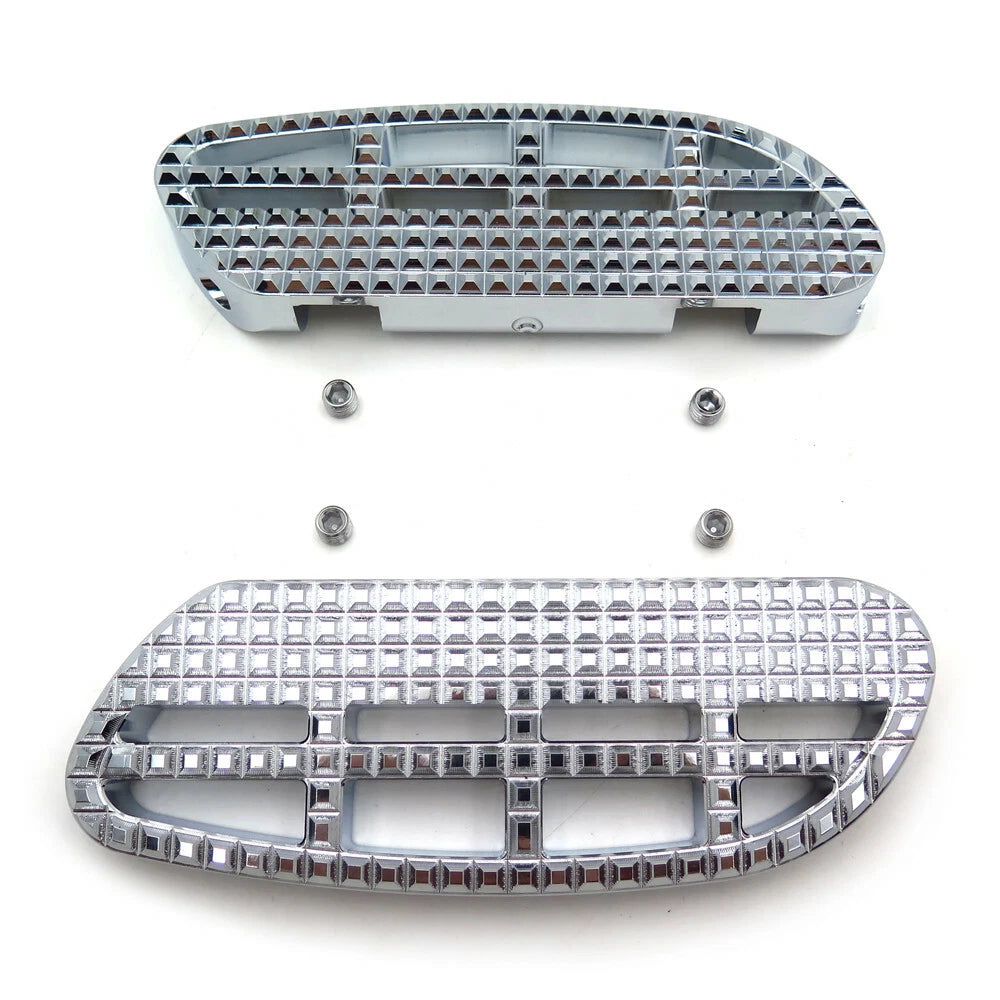 Chrome Dominator Passenger Footboard for Harley Touring Road Street Glide (1993–2019)