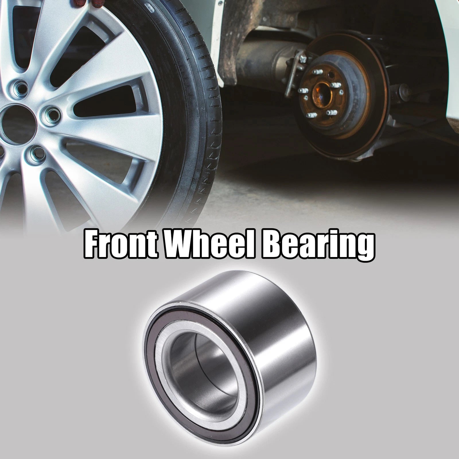 2pcs Wheel Bearing 510089 for Honda Civic (2006–2011) Silver Tone