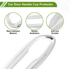 Set of 8 Chrome Door Handle Cup Protectors for Toyota Lexus ES 