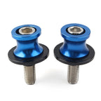 Set of 2 Swingarm Spools Slider Screws 8MM for Kawasaki ZX6R (2012–2021) Blue CNC