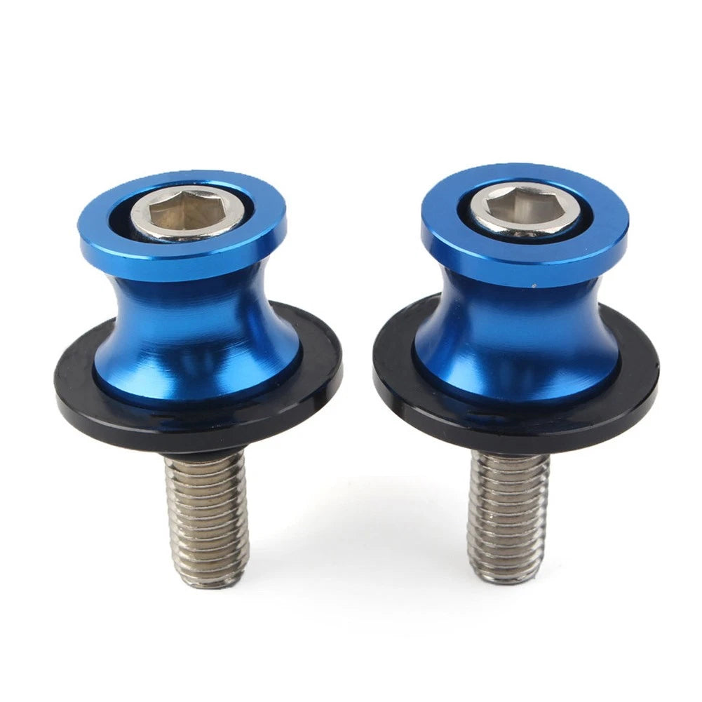 Set of 2 Swingarm Spools Slider Screws 8MM for Kawasaki ZX6R (2012–2021) Blue CNC