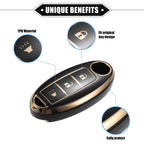 3 Button Keyless Key Fob Shell Cover Case for Nissan Altima Armada (2013–2020)