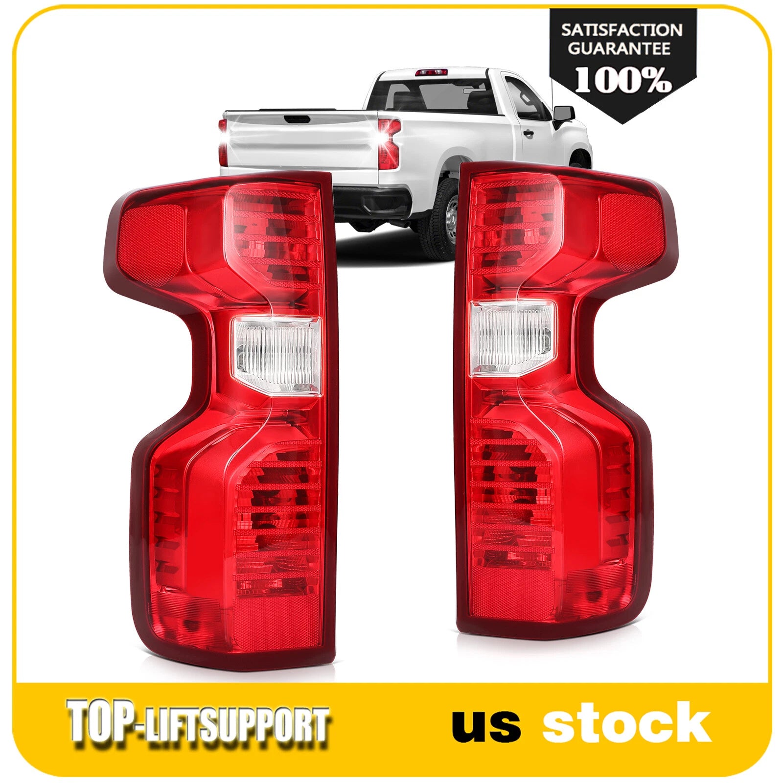 Tail Lights Assembly for Chevy Silverado 1500 2500 (2019–2024) Pair
