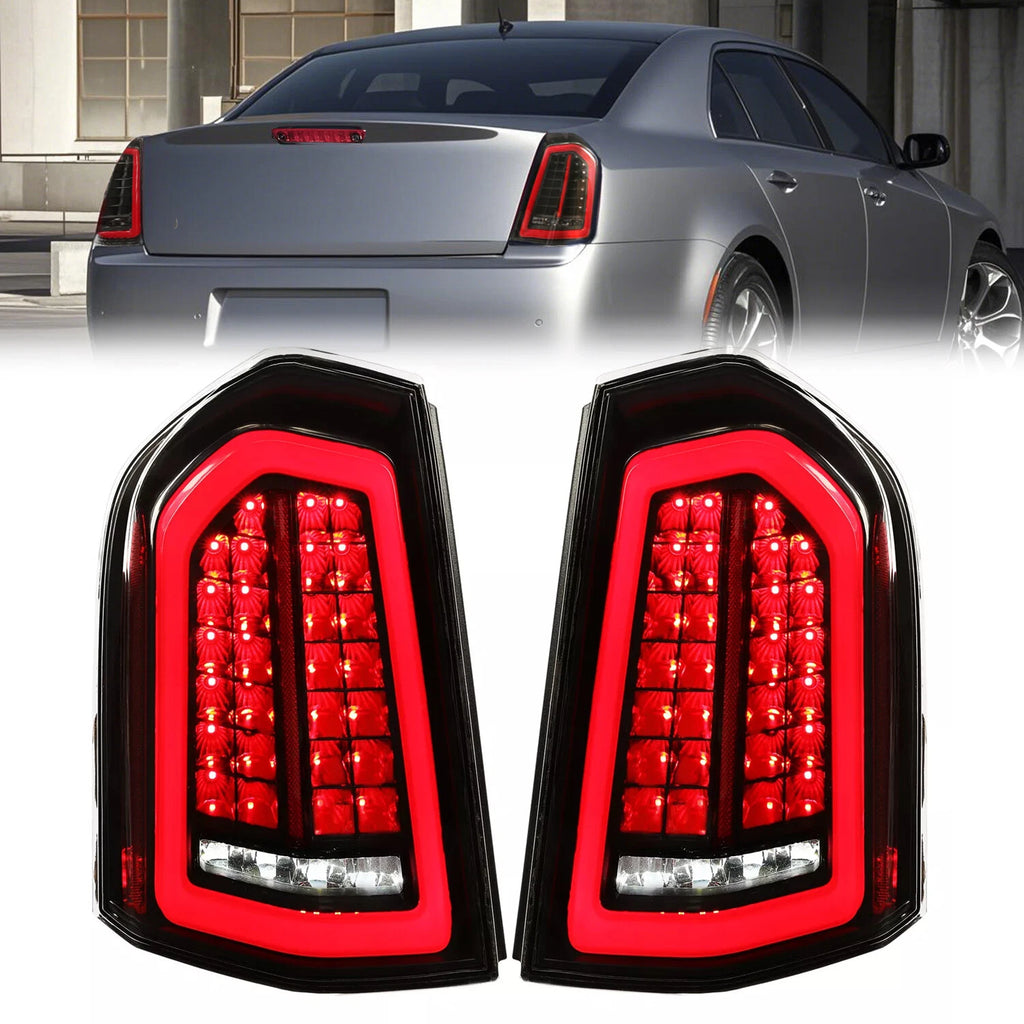Full LED Taillights with LED Reverse/Signal for Chrysler 300 (2011–2014)