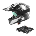 Youth Full Face Motorcycle Helmet for Kids (S, M, L, XL)