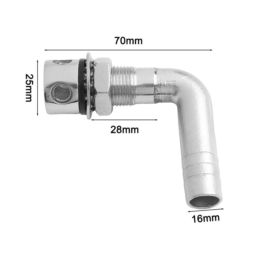 Boat Fuel Tank Vent in 316 Stainless Steel for Efficient Airflow (Universal)