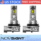 2X H11 H8 H9 LED Headlight Bulbs for NOVSIGHT (6500K)