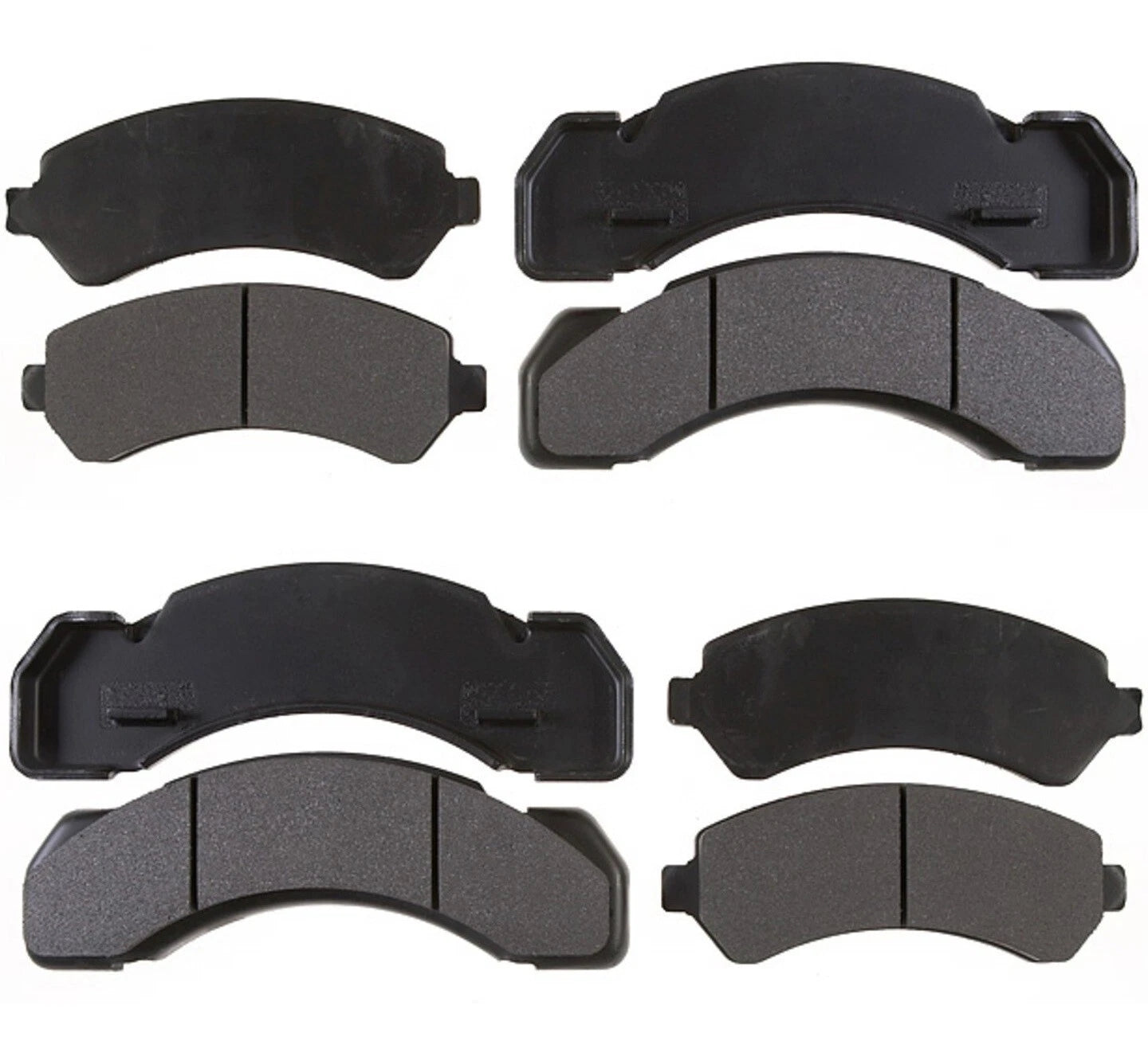 Set of 4 Semi-Metallic Brake Pad Sets for Chevrolet C60 (1988–1990)