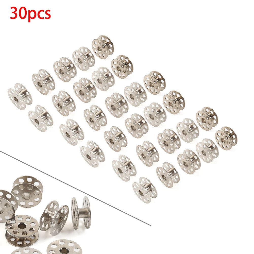 30X Metal Large Bobbins M Size for Juki DNU-241, DNU-1541, DNU-1541S