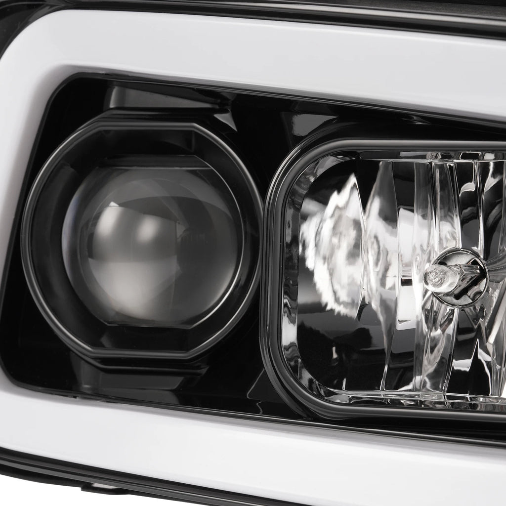 2X Projector Headlights for Dodge Charger (2006–2010) LED Tube Black LH & RH