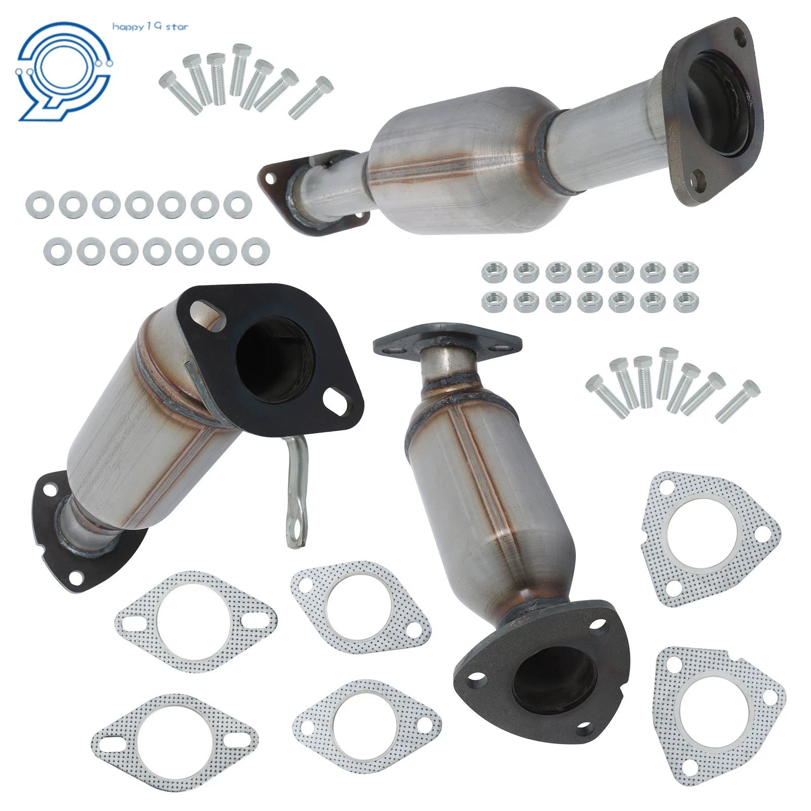 Set of 3 Catalytic Converters for Buick Enclave/Chevy Traverse/GMC Acadia (2009–2017)