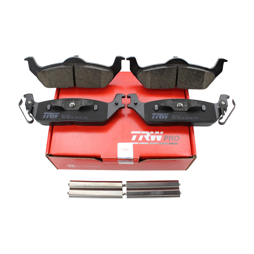 Set of 4 TRW Pro Rear Ceramic Brake Pads for Ford F-150 Lincoln Mark LT (2004–2008)