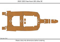 EVA Pad Foam Teak Faux Deck Flooring Mat for Sea Hunt Ultra 265 SE (2022)