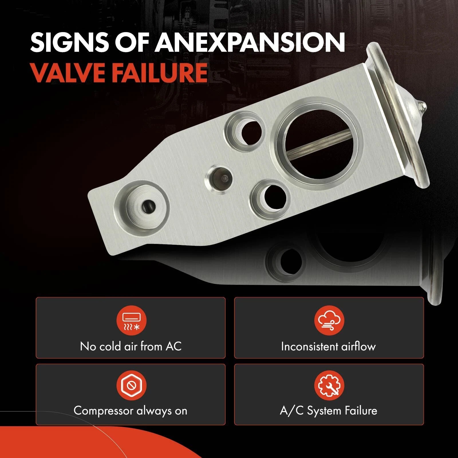 A/C Expansion Valve for Nissan Rogue, Rogue Sport, INFINITI QX50 (2020)