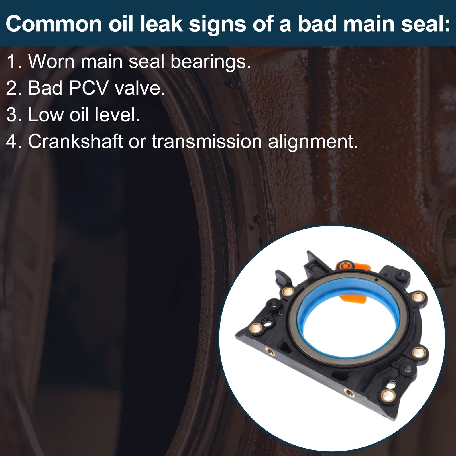 Rear Crankshaft Oil Seal for Volkswagen Jetta (2005–2010) No. 038103171T
