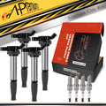 4x Ignition Coil & 4x Iridium Spark Plug for Toyota Corolla (2009-2017)