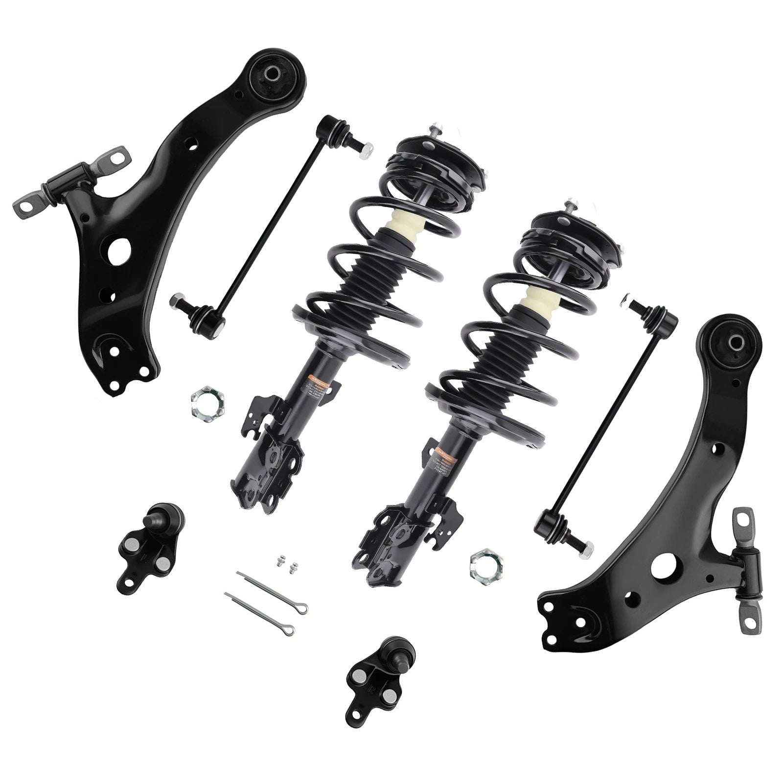 8PC Front Struts & Control Arm Kit For 2004-2006 Toyota Camry Solara Lexus ES330