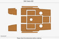 EVA Foam Faux Teak Deck Flooring Cockpit Pads for Faeton 600 (1994)