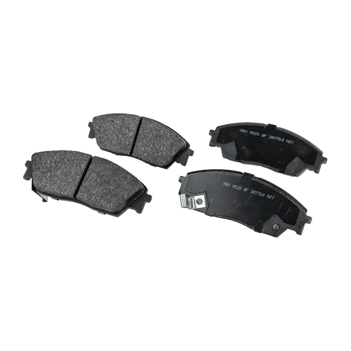 Set of 4 NAO Brake Pads for Honda CRX (1990–1991)