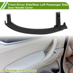 Door Panel Handle Pull Trim Cover for BMW X5 F15 (2014–2018) No. 51417292243 Black