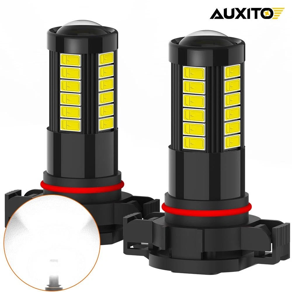 AUXITO PSX24W 2504 LED Fog Light Bulb for Cars (2000–2023) 2000LM 6000K