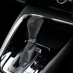 Gear Shifting Knob Cover Trim for Nissan Versa (2013–2016) Faux Leather Black