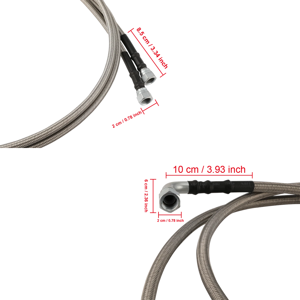 SS Braided Transmission Cooler Hose Lines for TH350 TH400 700R4 (52")