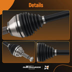 Front Driver CV Axle Shaft Assembly for Ford Fiesta L4 1.6L (2011–2015)
