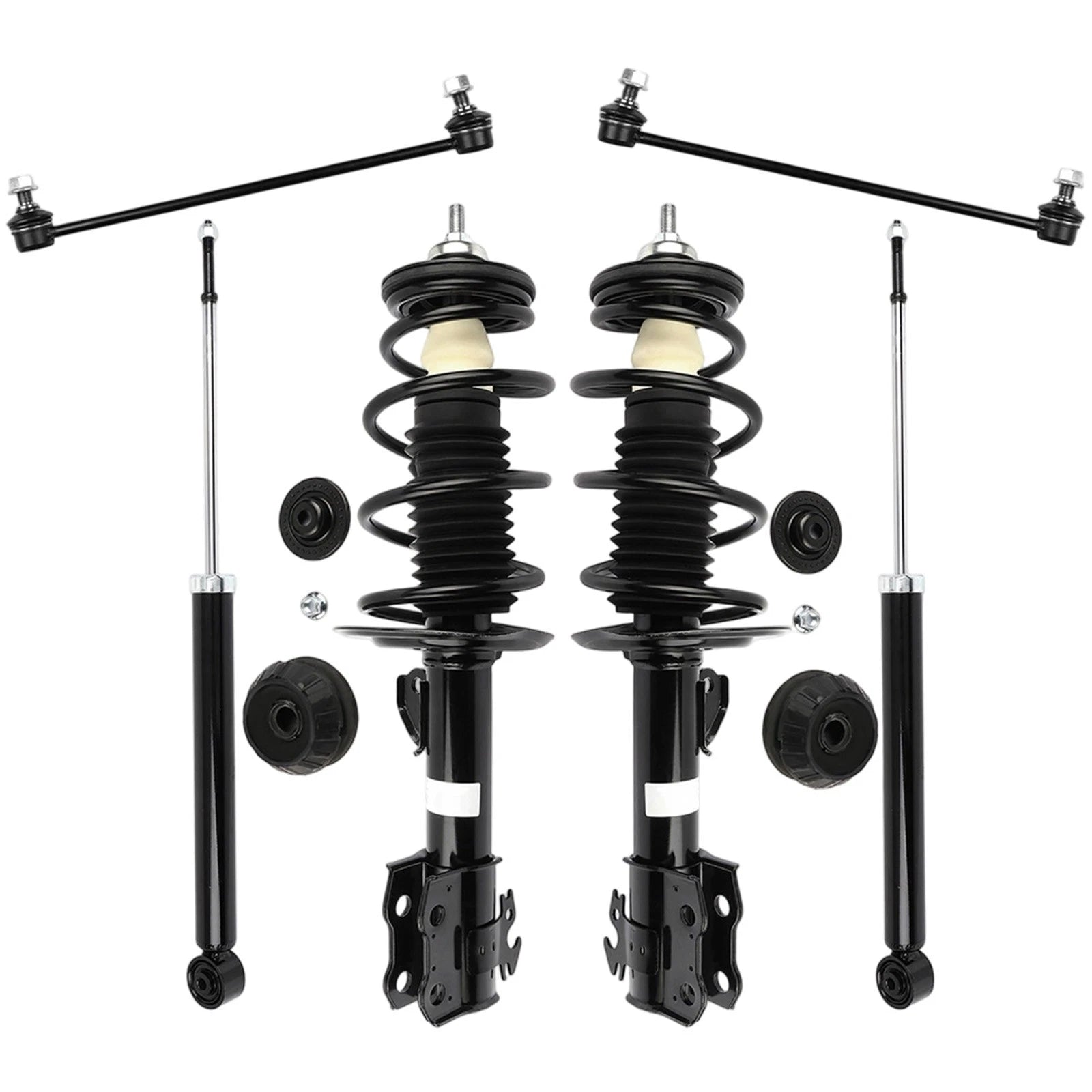 Set of 4 Shock Struts for Toyota Yaris Sedan (2007–2012)