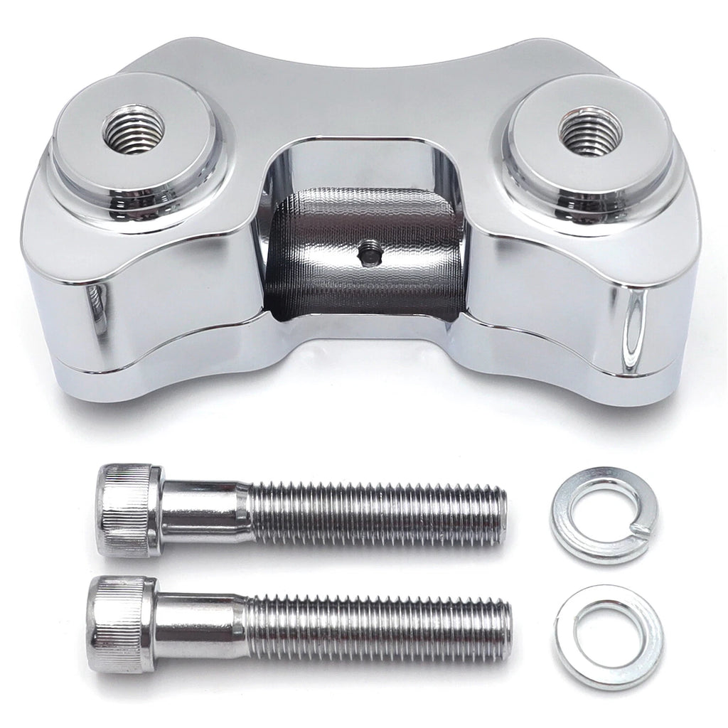 Chrome Handlebar Riser for Harley-Davidson (1997–Present) 1 1/4" Diameter