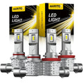 4X AUXITO 9005 H11 LED Headlight Bulbs for High Low Beam (N/A)