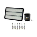 Wix Engine Air Oil Filters & NGK 6 Laser Platinum Spark Plugs Kit for Camry V6 (G)