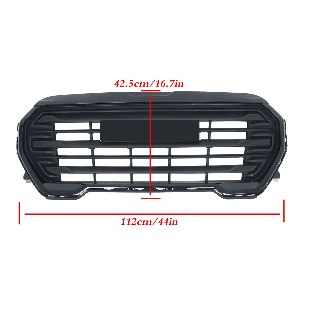 Front Upper Grille for GMC Terrain (2022-2023) Black Plastic