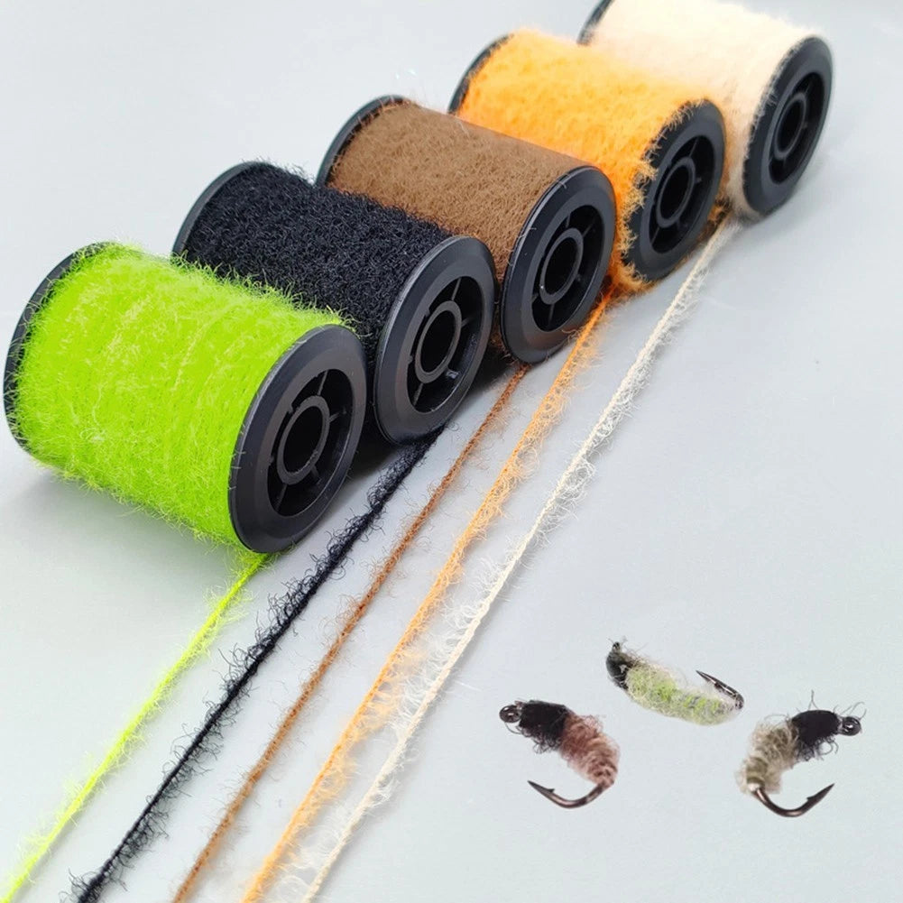 Chenille Nymph Body Outline 20 Meter Spool for Fly Tying (Carbon Fiber)