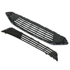 Front Grille Bumper for Ford Fusion (2017-2018) Black Chrome