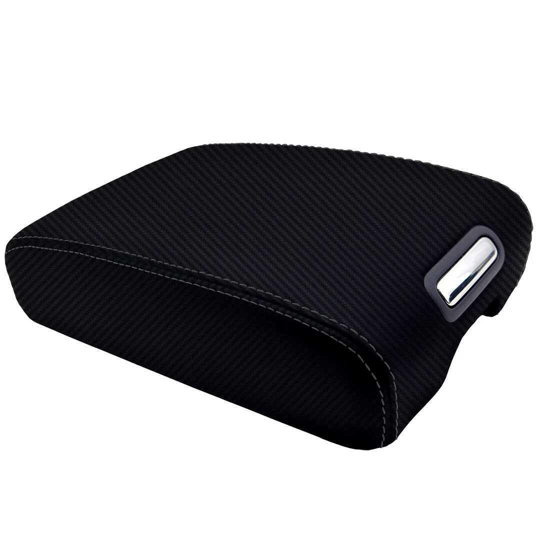 Console Armrest Cover for Infiniti FX35 (2006–2008) Carbon Fiber Black