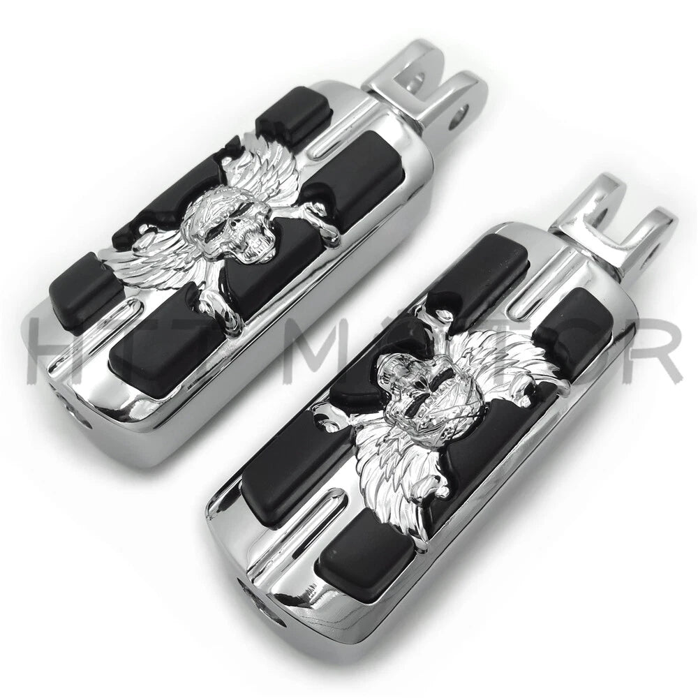Pirate Skull Footpegs for Harley FXBB FXBR FXBRS FXLR (2018–2023)
