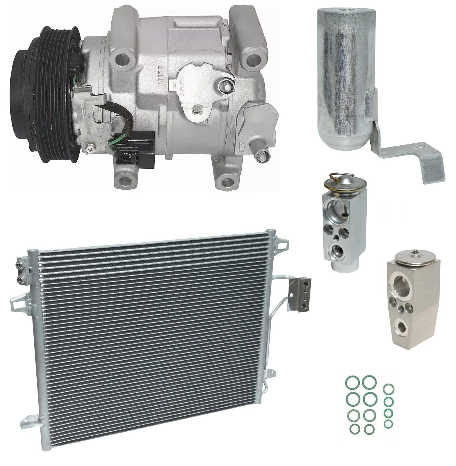 A/C Compressor Kit With Condenser for Volkswagen Routan 3.6L (2012–2012)